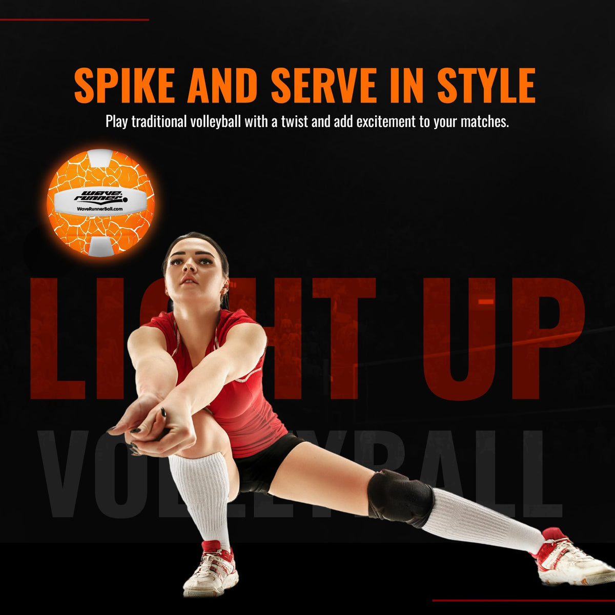 LED Volleyball - Official Size 5 Volleyball