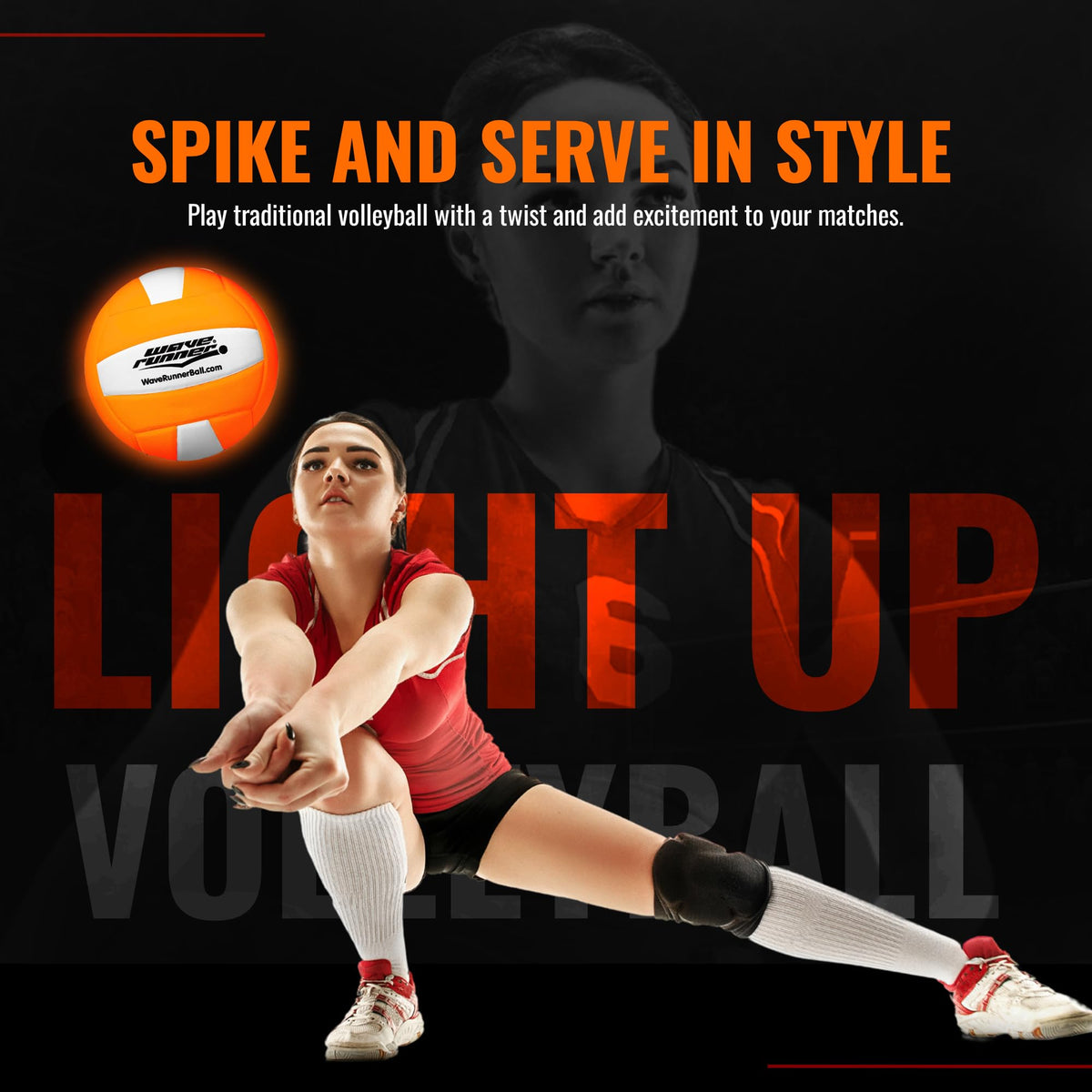 LED Volleyball - Official Size 5 Volleyball