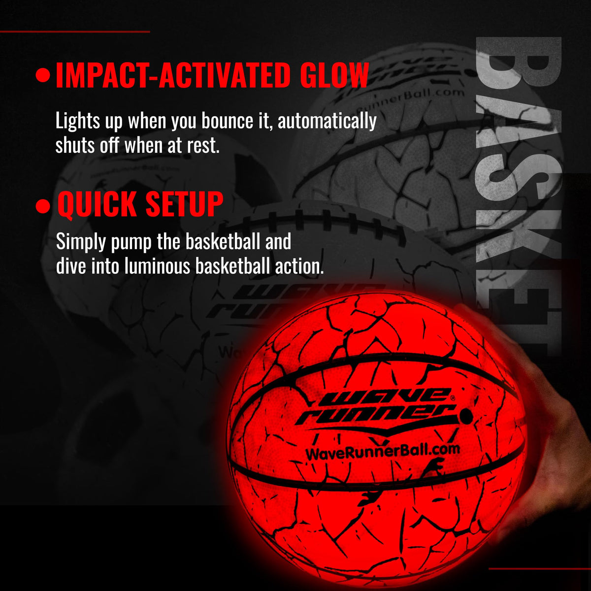 LED Basketball - Official Size 7 Basketball