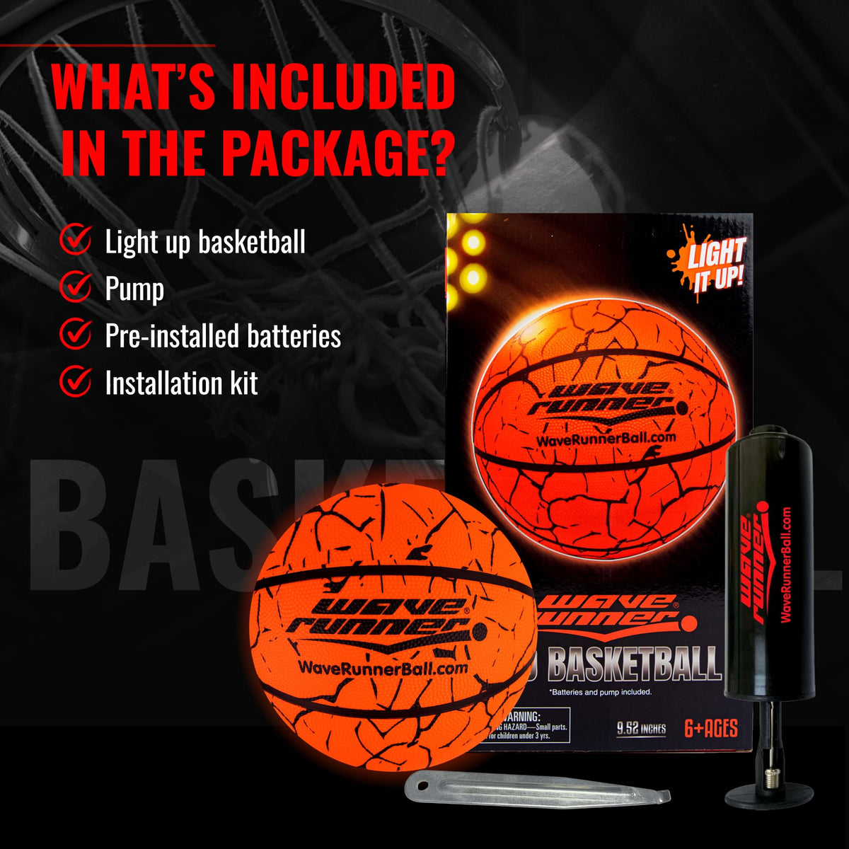 LED Basketball - Official Size 7 Basketball