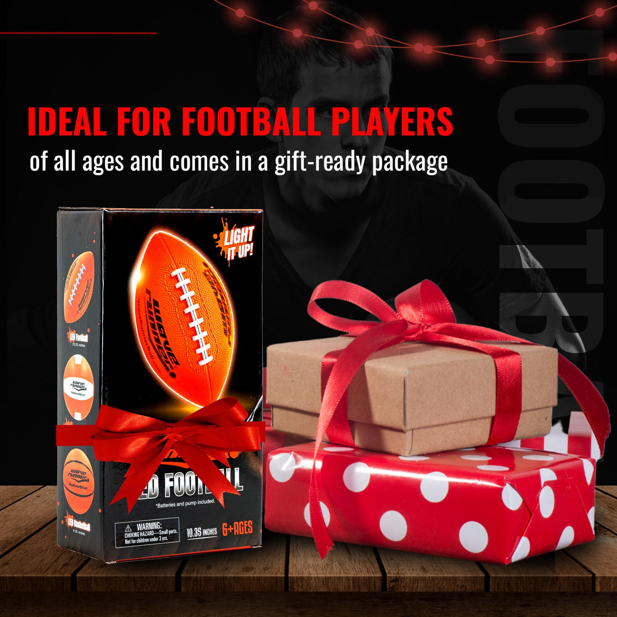 LED Football - Official Size 6 Football